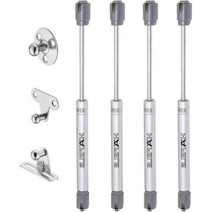 Automatische Deksel Stay 60N - Keukenkast Cupboard Wardrobe Deur Hydraulische Veergas Strut Piston - Pneumatische Ondersteuning - Flap Fittingen Zacht Openingsmechanisme - Pack van 4