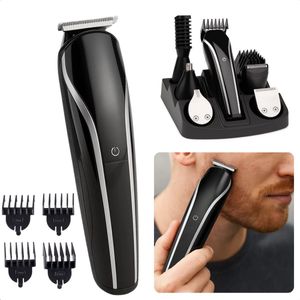 Cheqo® Alles-in-1 Trimmer Set – Tondeuse Set - Oplaadbare Haartrimmer 600mAh – Baardtrimmer – Precisietrimmer – Lichaamstrimmer – Neus- en Oorhaartrimmer – Scheerkop – USB – Grooming Kit – 4 Opzetkammen