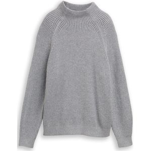 Tom Tailor - Regular Fit - Gebreide Pullover - Mêlee - Katoenmix
