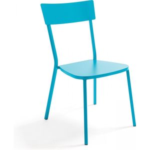 Oviala - Blauwe stalen stoel