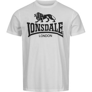 Lonsdale Classic T-Shirt Oud Logo Wit - Maat: XXL
