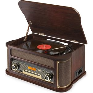 Platenspeler met Cd Speler - Platenspeler - Cd Speler - Inclusief DAB+ - Inclusief Bluetooth