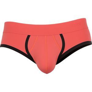 CODE 22 Work Out Brief Coral - MAAT S - Heren Ondergoed - Slip voor Man - Mannen Brief