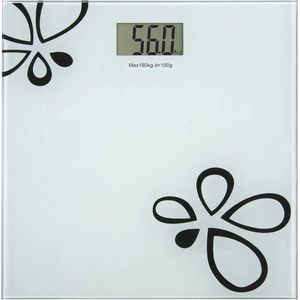 Digitale Personenweegschaal met LCD-display - Weegschaal tot 180 kg, Veiligheidsglas, Auto On/Off