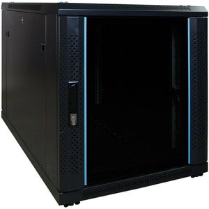 DSIT 12U mini serverkast met glazen deur 600x1000x720mm (BxDxH) - serverbehuizing - serverrack - 19 inch