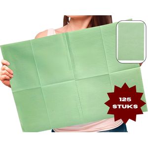 Hygostar - Dental Towels - Groen - Patiëntenservetten - 125 stuks