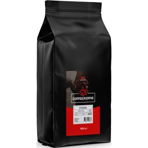 XXL Nutrition - Coffee Koffiebonen Strong - Heerlijke Koffieblend met Caffeïne - 1 Zak Koffie Bonen à 1000 Gram