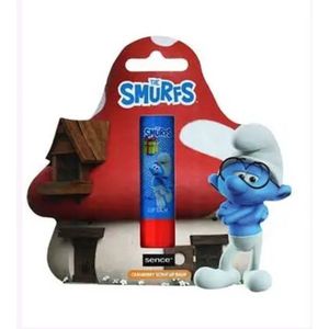 Sence lippenbalsem smurfs - lipbalsem smurven - brilsmurf - cranberry - 4,3 gram