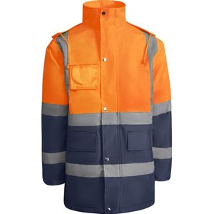 Roly Jacket Merak RY9320 - Navy Blue 55/Fluor Orange 223 - XL
