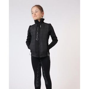 Montar jas Emma quilt junior Black - 176 | Winterkleding ruiter