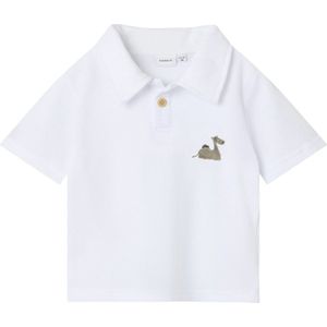 Name It mini jongens polo JANUS Bright White Regular Fit