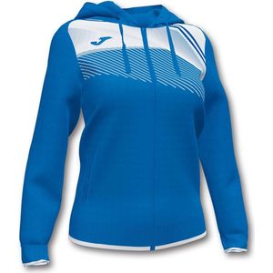 Sporttrui joma supernova hoodie jas royal-witblauw xs