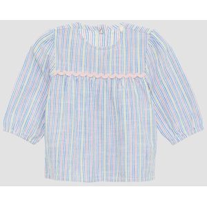 Blouse - A-lijn - Linnenlook - Met Pofmouwen - Voor Zomerdagen