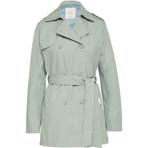 QS - 2159450 - Trenchcoat - Salie Groen - Katoenen Canvas