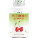 Vit4ever - Acerola Capsules - Natuurlijke Vitamine C - 240 capsules voor 8 maanden - Premium: Hoog gedoseerd met 750 mg per capsule - Zonder ongewenste toevoegingen - Veganistisch