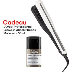 L'Oréal Professionnel Steampod 3.0 + Leave-in cadeau - Professionele 2-in-1 stoom stijltang: voor stijlen & krullen + Absolut Repair Molecular Leave-in 50ml cadeau voor beschadigd haar