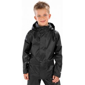 Result Junior Rain Jacket RT227J - Black - L (9-10)