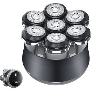 Elektrisch Scheerapparaat voor Kale Hoofden - 7D Waterdicht Scheerapparaat met LED-Display