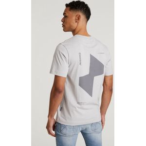 Chasin' T-shirt T-shirt afdrukken Motan Lichtgrijs Maat XXL