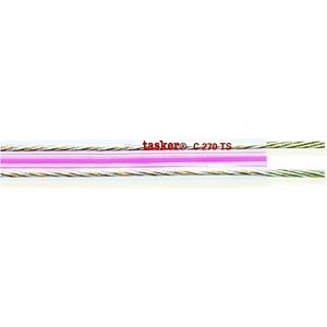 Tasker-C270TS/20-Hifi-Luidsprekerkabel-Carhifi-2x.2.50mm2-lengte: 20 meter-Kleur: Transparant koper/Pink-Subwoofer-Versterker