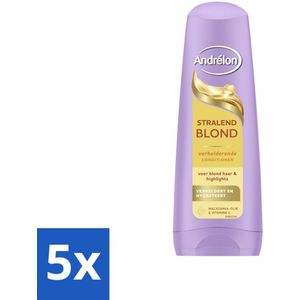 Andrélon – Conditioner – Stralend Blond – 200 ml - Bulkverpakking - 5 stuks