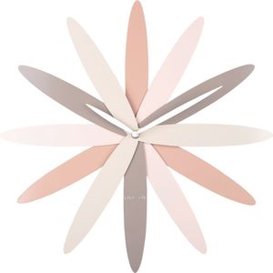 Karlsson Wandklok Bloom - Roze - Ø45cm - Wandklok Modern