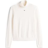 Tommy Jeans Trui Tjw Essential Trtlnk Dw0dw21672 Ybh Ancient White Dames Maat - XXS