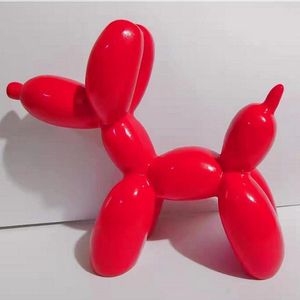 BaykaDecor - Luxe Ballon Hond Beeldje - Bekend Van Jeff Koons - Balloon Dog - Kunst Cadeau - Art Beeldjes - Decoratie - Rood 9CM