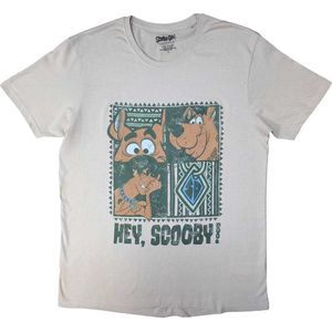 ScoobyDoo - Hey Scooby! Heren T-shirt - S - Grijs