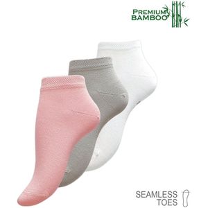 Sneakersokken Bamboe Supersoft - 3-Pack - Maat 39/42