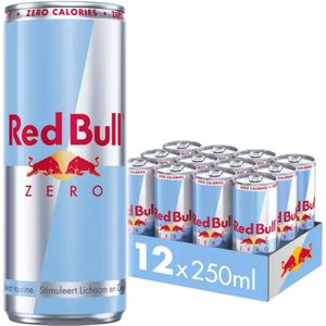 Red Bull Energy Drink - Energiedrank - Sugarfree - Suikervrij - 12-Pack - 12x25 cl