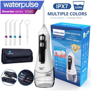 Viatel Orale Tandheelkundige Monddouche USB Oplaadbare Water Flosser Draagbare Tandheelkundige Waterstraal 320ML Watertank Waterdichte Tanden Cleaner