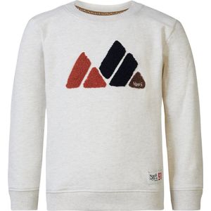 Noppies Boys sweater Weston long sleeve Jongens Trui - Oatmeal - Maat 122