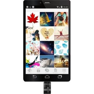 Silicon Power Mobile C31 USB Stick 64GB - Zwart/Zilver