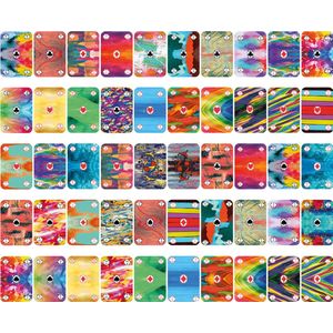 Cadeautip! Speelkaarten Verf - Hoge kwaliteit - Zelf geproduceerd - Kaartspel set - Luxe Speelkaarten - 54 kaarten - 28 afbeeldingen van verfkunst - Huurdies - 62 x 88cm - schoencadeautjes sinterklaas