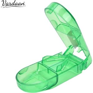 Vardaan Medicijnsnijder - Pillensnijder - Professionele Tabletsplitter - Medicijnen Snijder - Handig Opslagdoosje - Geschenk - blauw