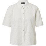 s.Oliver - Blouse - Half Doorschijnend - Croplengte - Korte Mouwen