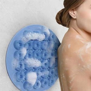 Siliconen Rugborstel voor Douche en Bad – Antislip Rugmassageborstel met Zuignappen, Voetmassager en Spierontspanning