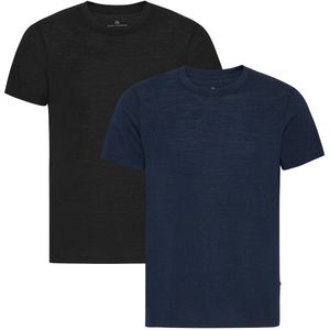 DANISH ENDURANCE - 100% Merino Wol T-shirt - Lichtgewicht - Ronde Hals - voor Mannen - 2 pack
