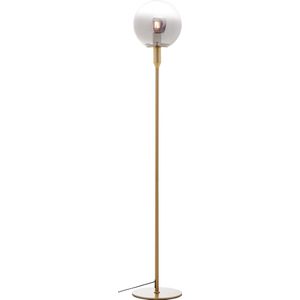 Brilliant Gould vloerlamp 1-vlammig goud/rookglas, metaal/glas, 1x A60, E27, 52 W