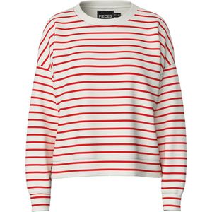 PIECES - PCCHILLI LS SWEAT STRIPES NOOS BC - Dames - Sweaters