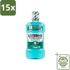 15 x Listerine – Mondwater – Total Care – Tandvleesbescherming – 500 ml - Grootverpakking - Koffiezetapparaat