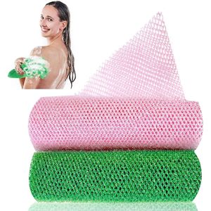 Hoogwaardige Afrikaanse netspons - voor diepe reiniging - set van 2 - nylon