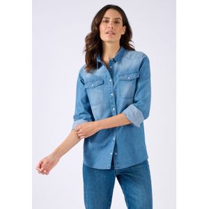 Damart - Spijkerblouse - Dames - Blauw - 52