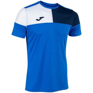 Joma - Crew V - T-shirt - Blauw - Korte Mouwen - 5-6 Jaar