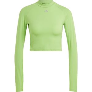 adidas Performance HIIT HEAT.RDY Crop Longsleeve - Dames - Groen- L