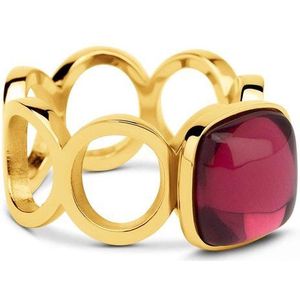 Melano Vivid Very Berry Ring Set - Goudkleurig - Dames - Maat 60