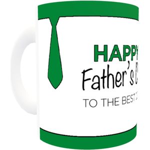 Vaderdag mok met foto happy father's day - mok bedrukken - mok met tekst - mok laten bedrukken - mok ontwerpen - mok met naam - vaderdag cadeau - cadeau vaderdag