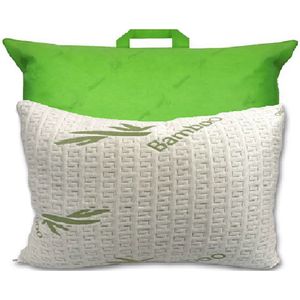 Princess Line Bamboe-Hoofdkussen-850gram -100% Syndonfill®-Vezelbolletjes -60X60CM -Navulbaar