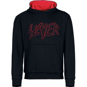 Slayer Logo Heren Trui met capuchon - zwart/rood - S